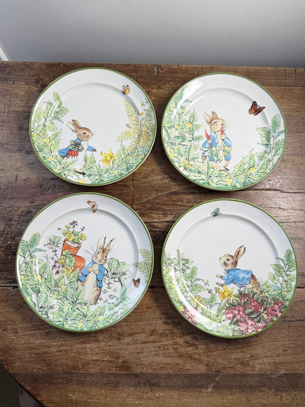 Pottery Barn Beatrix Potter Peter Rabbit Salad Plates NIP